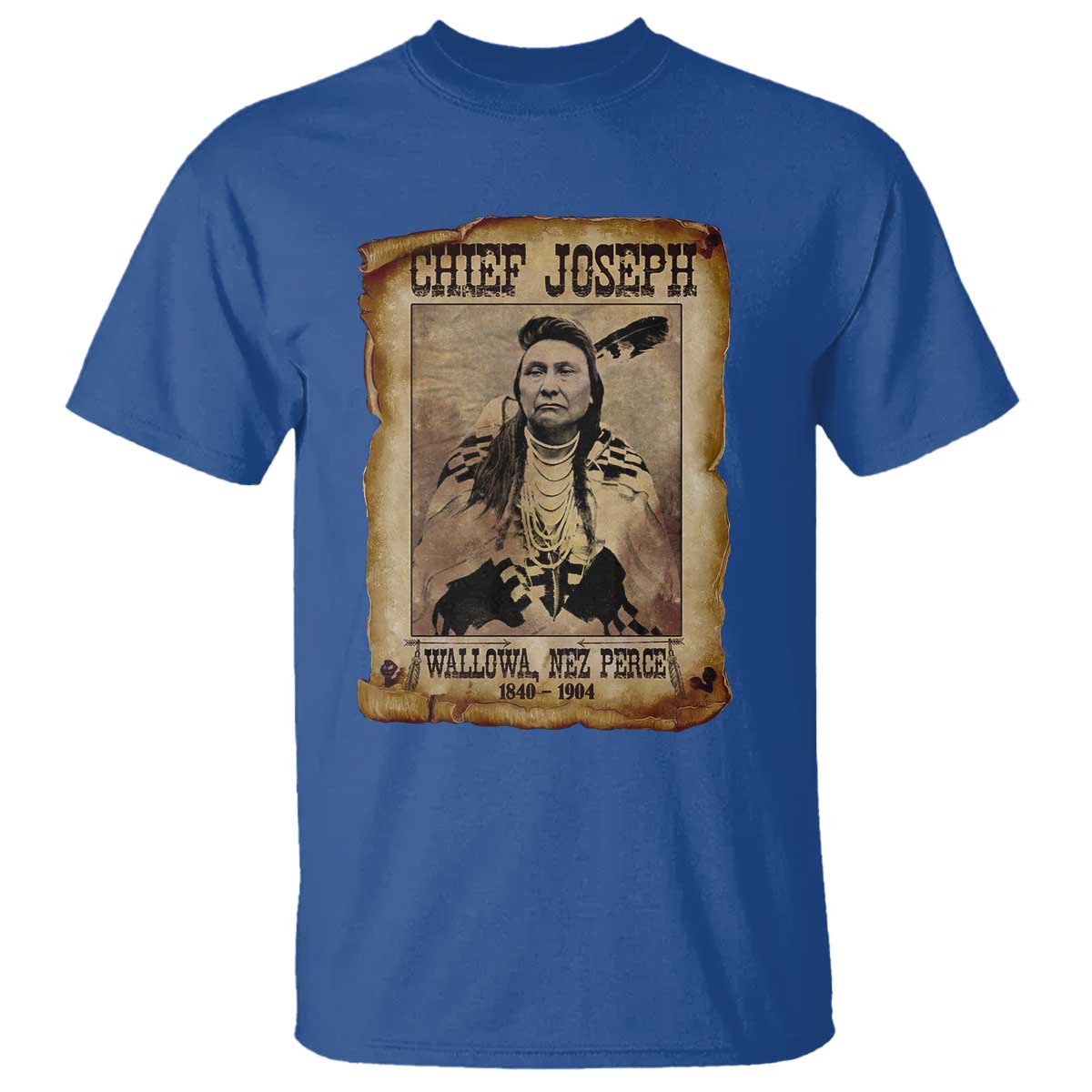 Chief Joseph T Shirt Wallowa Nez Perce Native American Leader History - Wonder Print Shop