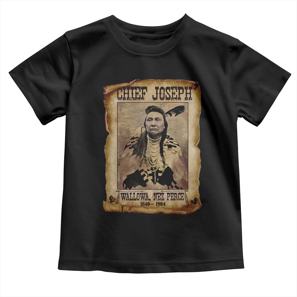 Chief Joseph Toddler T Shirt Wallowa Nez Perce Native American Leader History - Wonder Print Shop