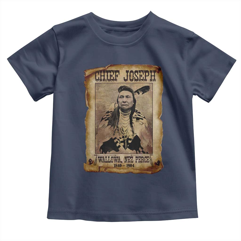 Chief Joseph Toddler T Shirt Wallowa Nez Perce Native American Leader History - Wonder Print Shop
