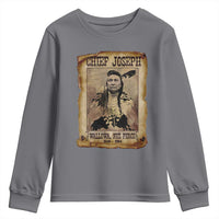 Chief Joseph Youth Sweatshirt Wallowa Nez Perce Native American Leader History - Wonder Print Shop