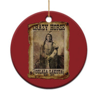 Crazy Horse Christmas Ornament Legendary Oglala Sioux Lakota Leader Native American Indian - Wonder Print Shop