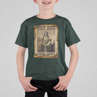 Crazy Horse T Shirt For Kid Legendary Oglala Sioux Lakota Leader Native American Indian - Wonder Print Shop