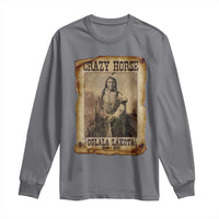 Crazy Horse Long Sleeve Shirt Legendary Oglala Sioux Lakota Leader Native American Indian - Wonder Print Shop
