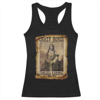 Crazy Horse Racerback Tank Top Legendary Oglala Sioux Lakota Leader Native American Indian - Wonder Print Shop