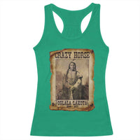 Crazy Horse Racerback Tank Top Legendary Oglala Sioux Lakota Leader Native American Indian - Wonder Print Shop