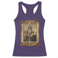 Crazy Horse Racerback Tank Top Legendary Oglala Sioux Lakota Leader Native American Indian - Wonder Print Shop