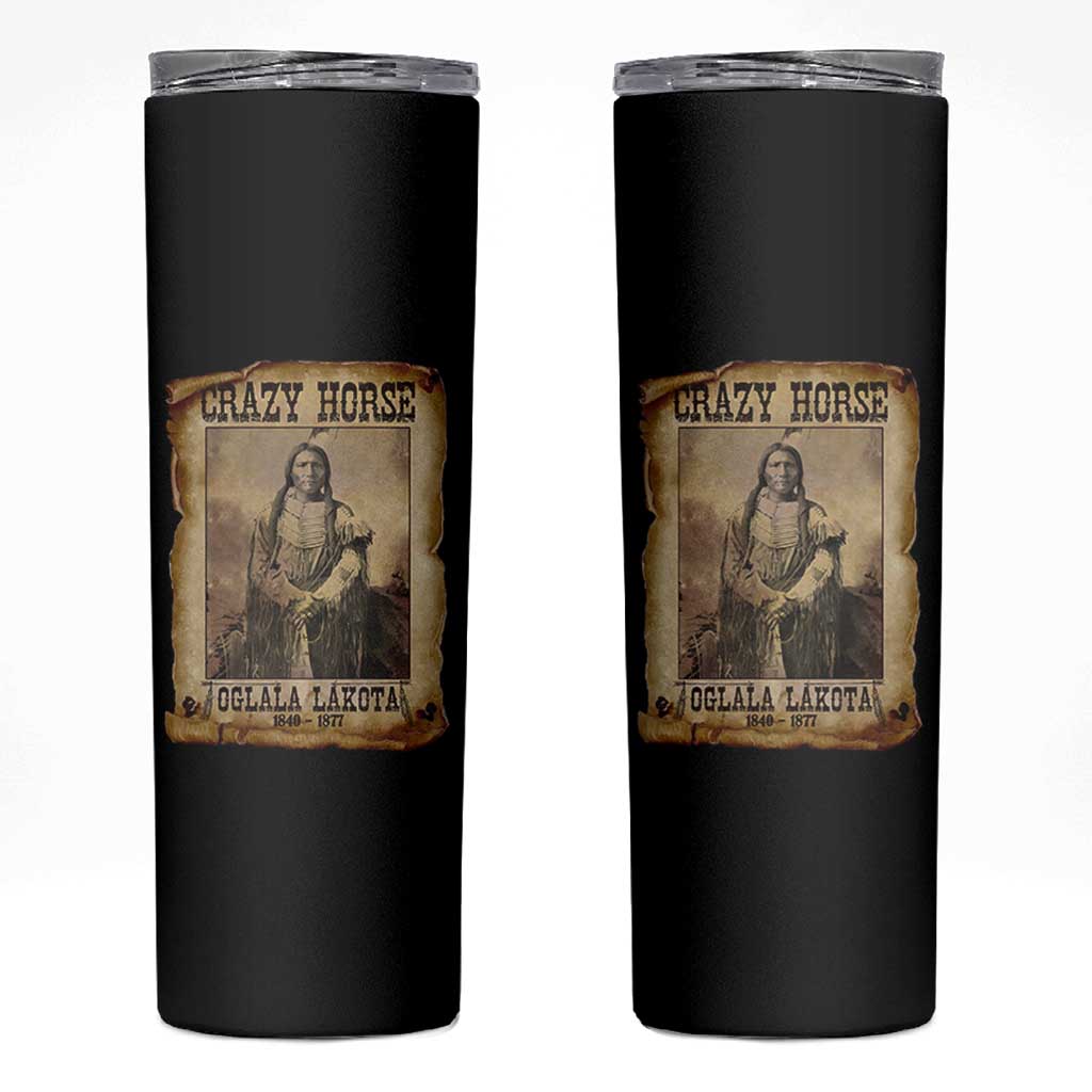 Crazy Horse Skinny Tumbler Legendary Oglala Sioux Lakota Leader Native American Indian - Wonder Print Shop