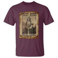 Crazy Horse T Shirt Legendary Oglala Sioux Lakota Leader Native American Indian - Wonder Print Shop