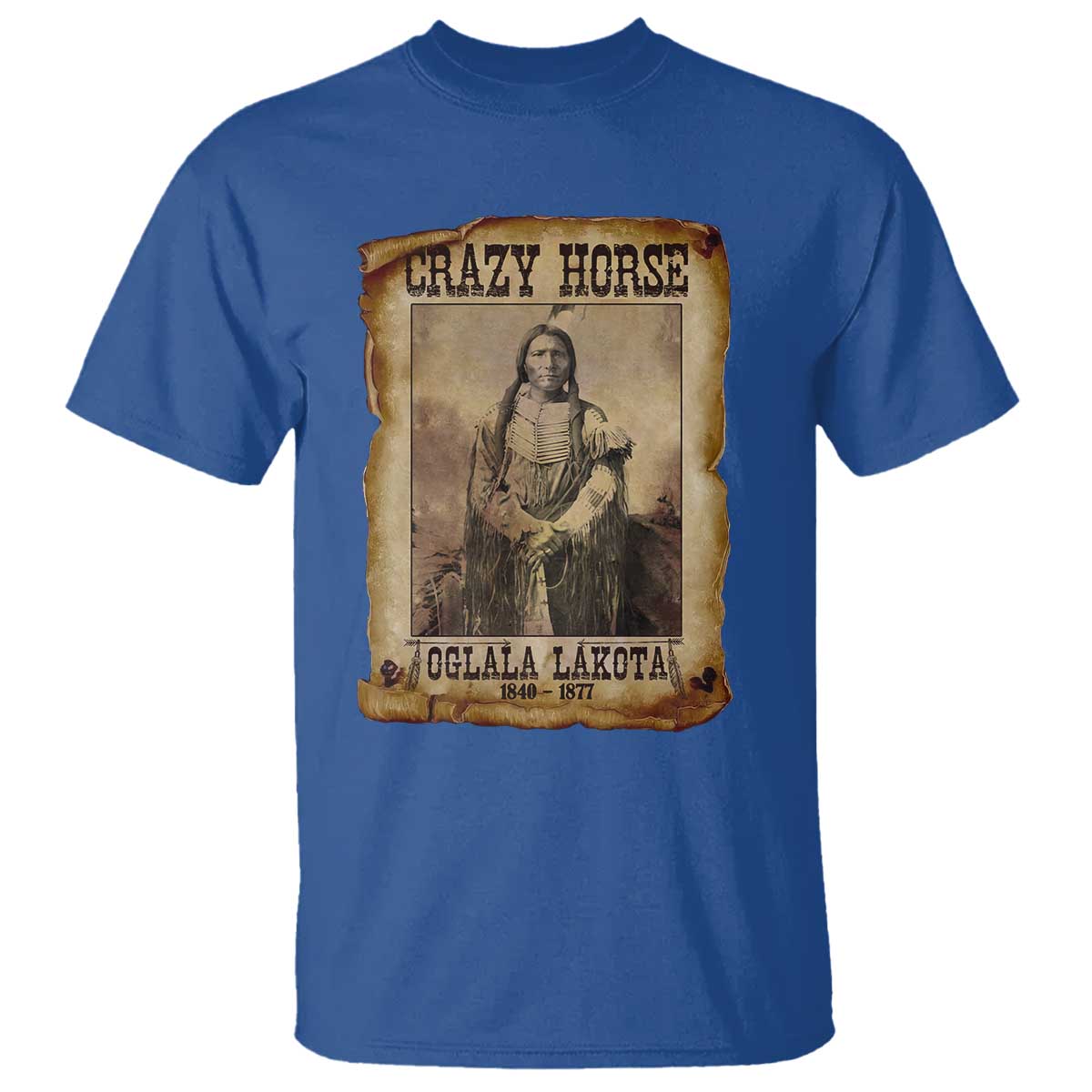 Crazy Horse T Shirt Legendary Oglala Sioux Lakota Leader Native American Indian - Wonder Print Shop