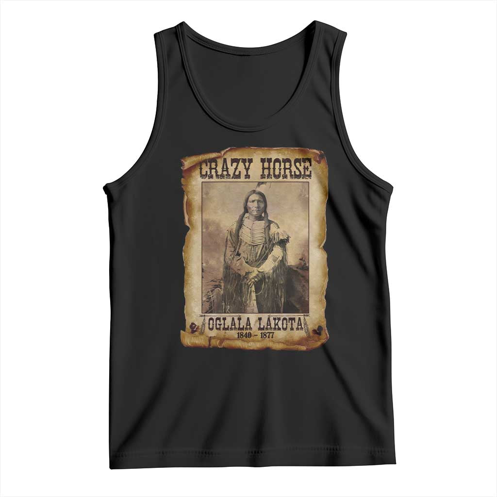 Crazy Horse Tank Top Legendary Oglala Sioux Lakota Leader Native American Indian - Wonder Print Shop