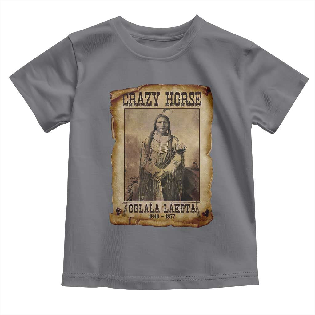 Crazy Horse Toddler T Shirt Legendary Oglala Sioux Lakota Leader Native American Indian - Wonder Print Shop