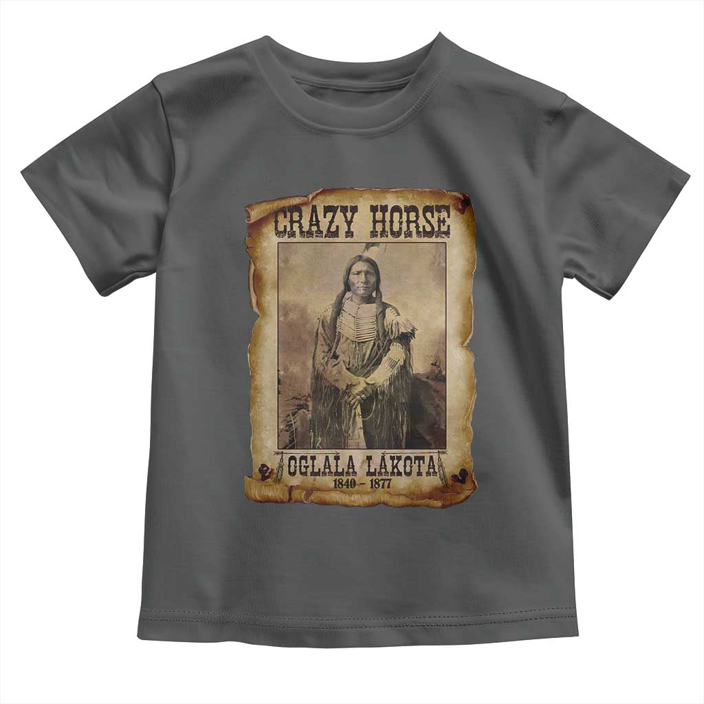 Crazy Horse Toddler T Shirt Legendary Oglala Sioux Lakota Leader Native American Indian - Wonder Print Shop