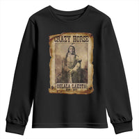 Crazy Horse Youth Sweatshirt Legendary Oglala Sioux Lakota Leader Native American Indian - Wonder Print Shop