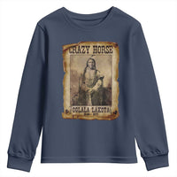 Crazy Horse Youth Sweatshirt Legendary Oglala Sioux Lakota Leader Native American Indian - Wonder Print Shop