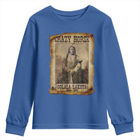 Crazy Horse Youth Sweatshirt Legendary Oglala Sioux Lakota Leader Native American Indian - Wonder Print Shop