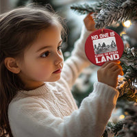 No One Is Illegal On Stolen Land Christmas Ornament Native Tribe Indigenous People - Wonder Print Shop