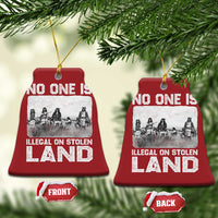 No One Is Illegal On Stolen Land Christmas Ornament Native Tribe Indigenous People - Wonder Print Shop