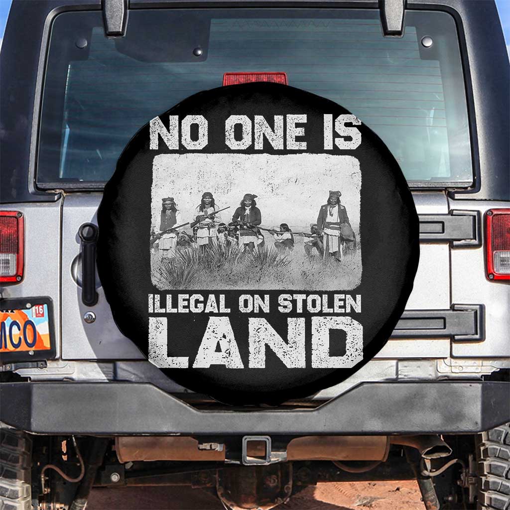 No One Is Illegal On Stolen Land Spare Tire Cover Native Tribe Indigenous People - Wonder Print Shop