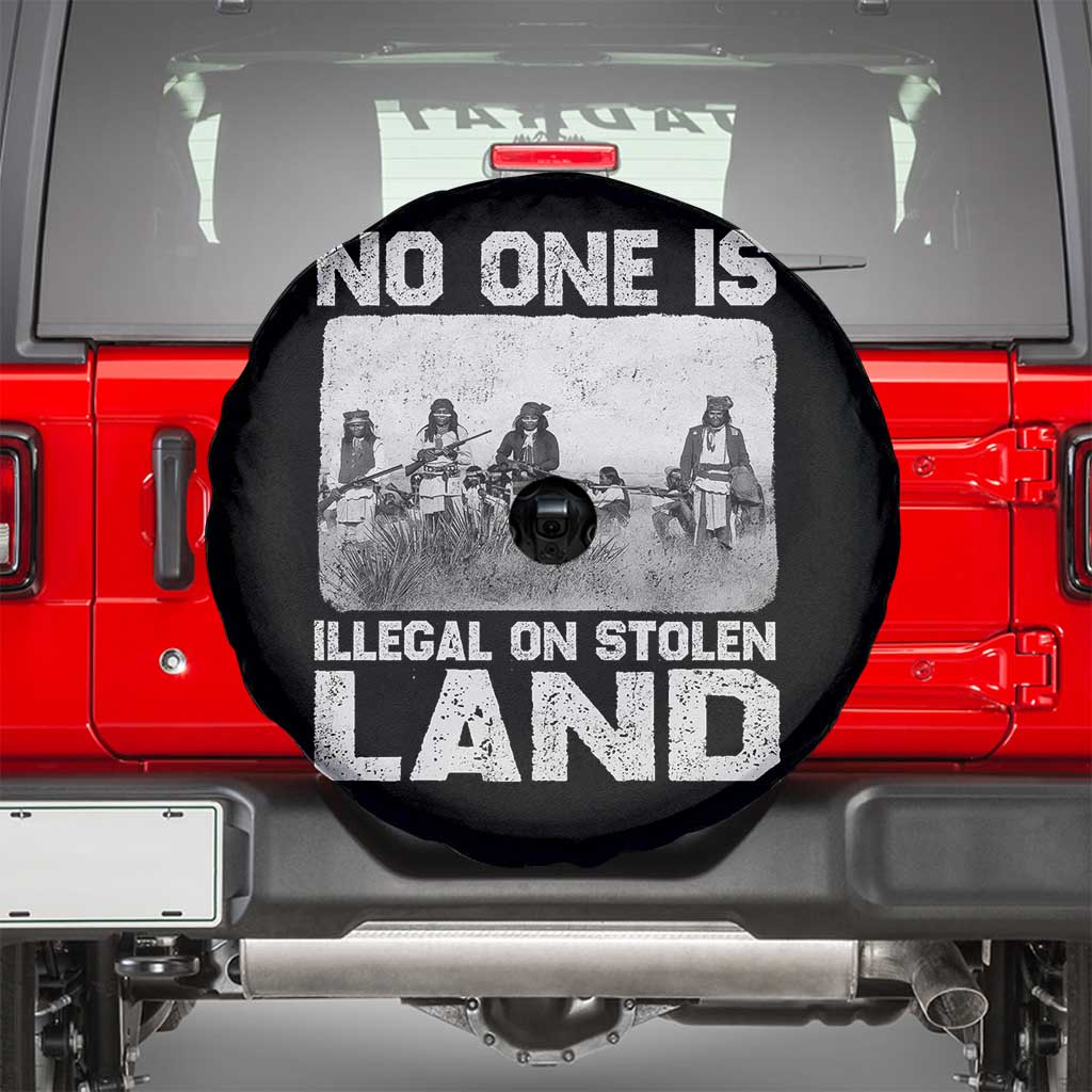 No One Is Illegal On Stolen Land Spare Tire Cover Native Tribe Indigenous People - Wonder Print Shop
