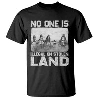 No One Is Illegal On Stolen Land T Shirt Native Tribe Indigenous People - Wonder Print Shop