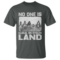 No One Is Illegal On Stolen Land T Shirt Native Tribe Indigenous People - Wonder Print Shop