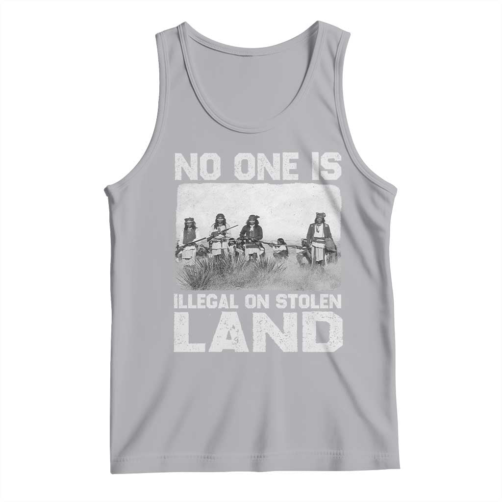No One Is Illegal On Stolen Land Tank Top Native Tribe Indigenous People - Wonder Print Shop