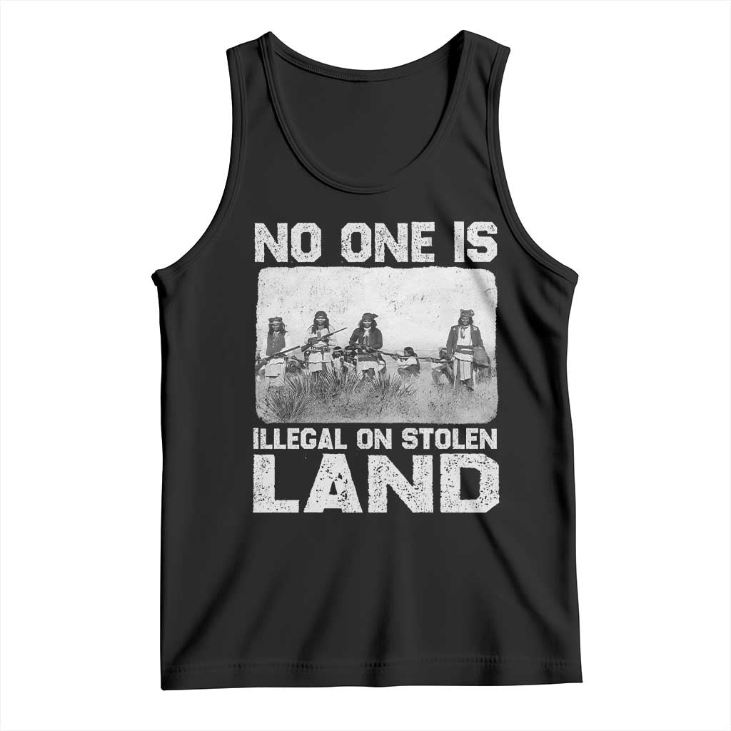 No One Is Illegal On Stolen Land Tank Top Native Tribe Indigenous People - Wonder Print Shop