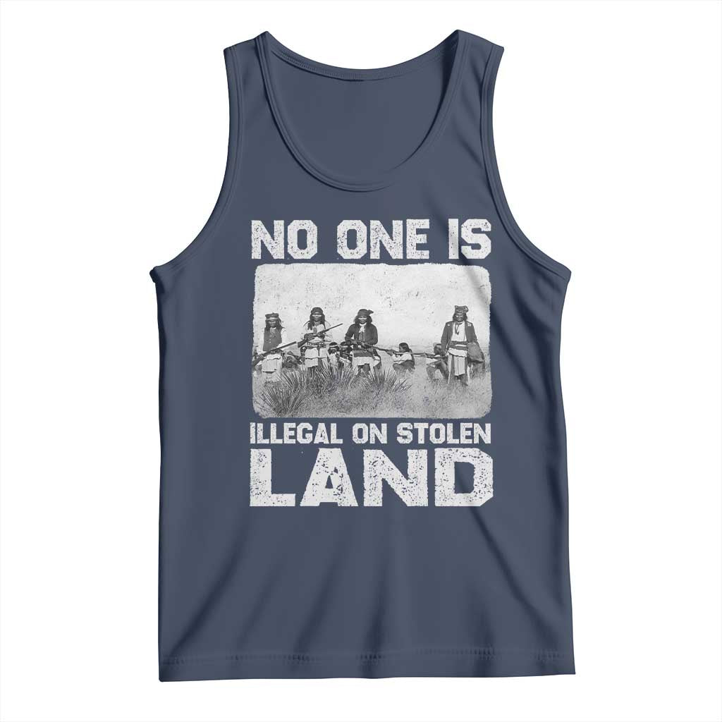 No One Is Illegal On Stolen Land Tank Top Native Tribe Indigenous People - Wonder Print Shop