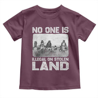 No One Is Illegal On Stolen Land Toddler T Shirt Native Tribe Indigenous People - Wonder Print Shop