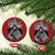Stop MMIW Christmas Ornament I Wear Red For My Sister Native American - Wonder Print Shop