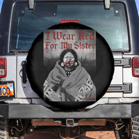 Stop MMIW Spare Tire Cover I Wear Red For My Sister Native American - Wonder Print Shop