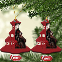 MMIW Christmas Ornament I Wear Red For My Sister Native American Stop MMIW - Wonder Print Shop