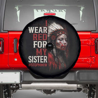MMIW Spare Tire Cover I Wear Red For My Sister Native American Stop MMIW - Wonder Print Shop