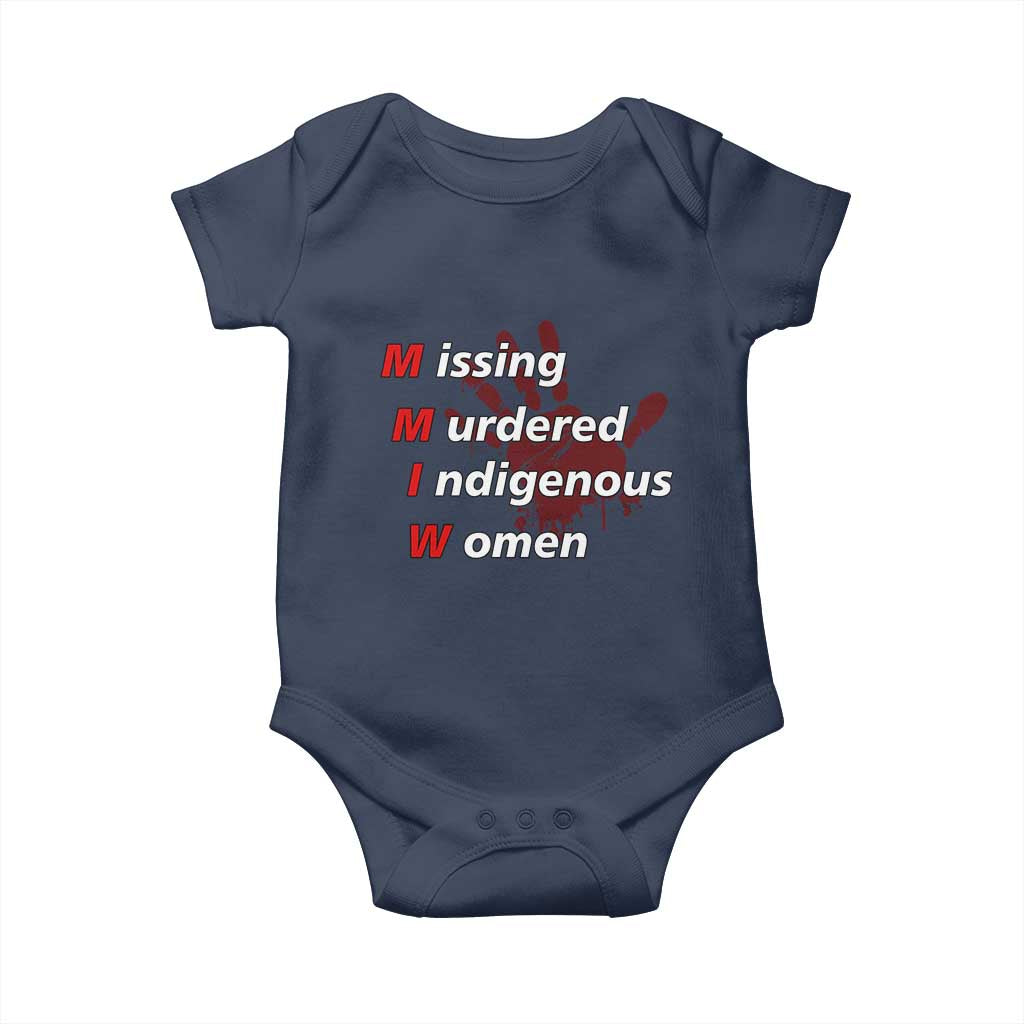 MMIW Baby Onesie Missing Murdered Indigenous Women Red Hand - Wonder Print Shop