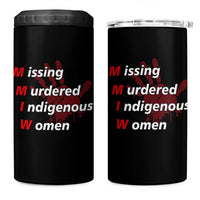 MMIW 4 in 1 Can Cooler Tumbler Missing Murdered Indigenous Women Red Hand - Wonder Print Shop