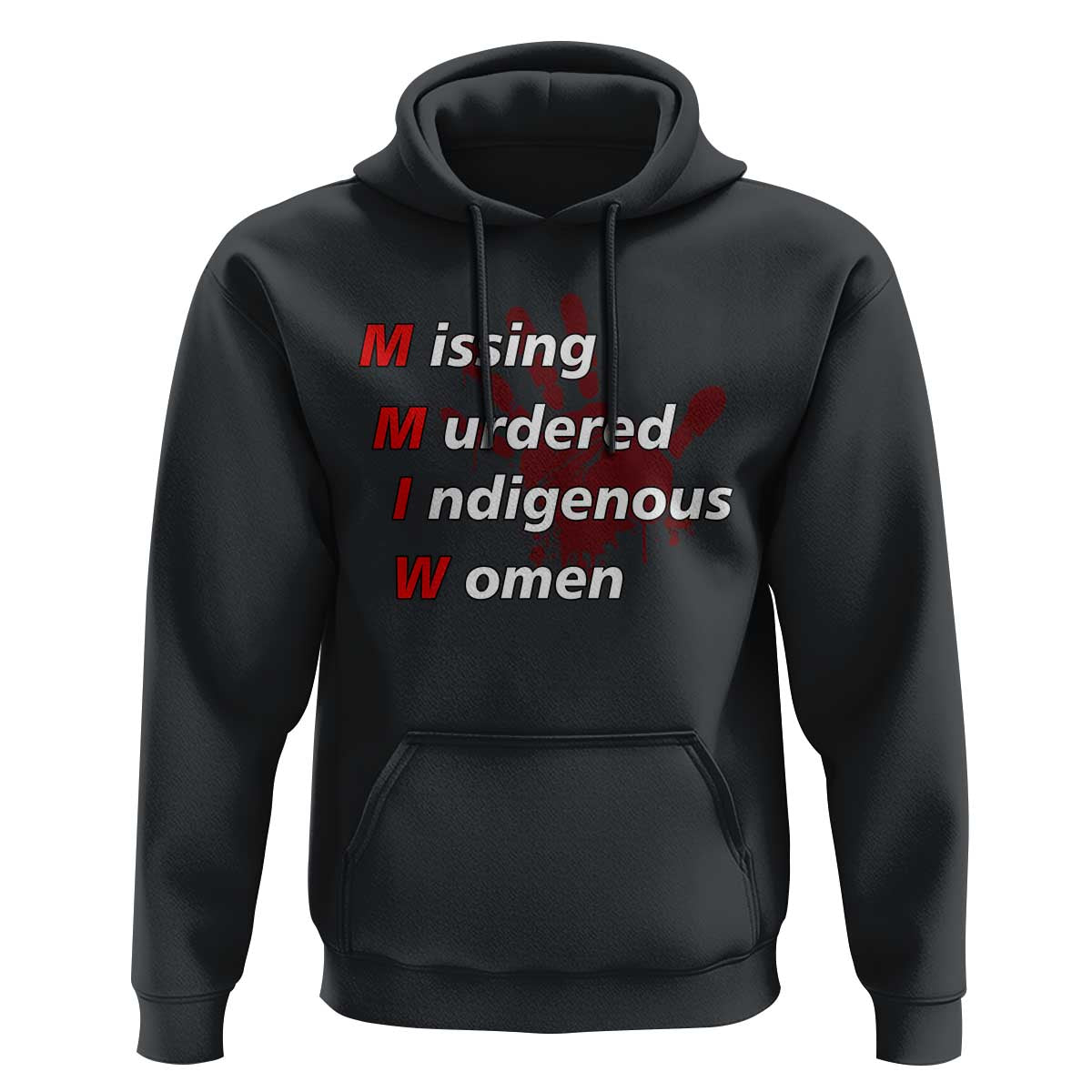 MMIW Hoodie Missing Murdered Indigenous Women Red Hand - Wonder Print Shop