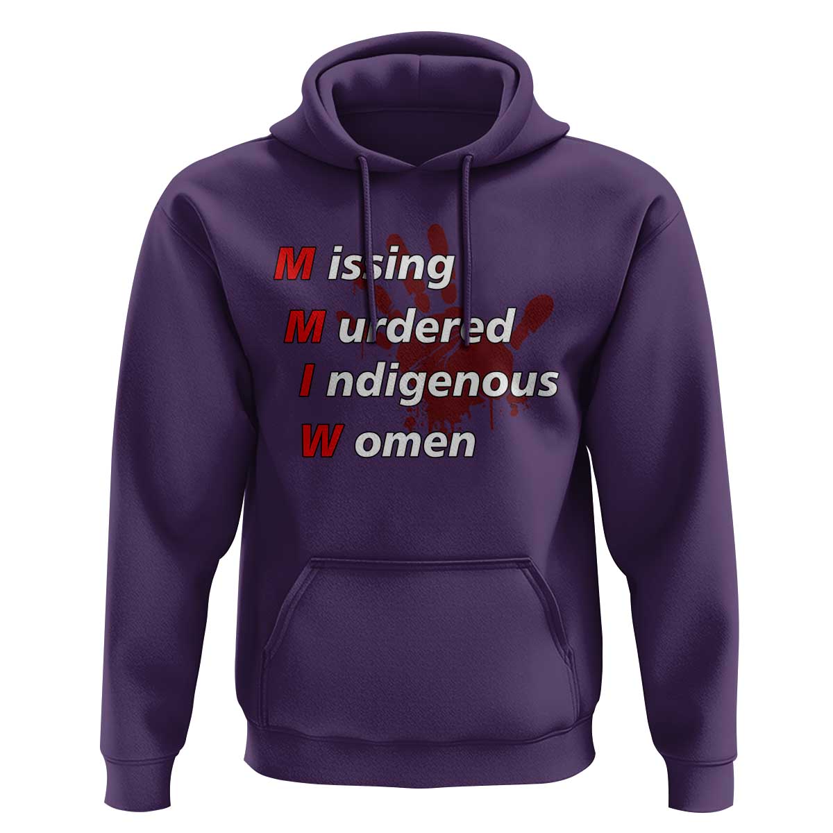 MMIW Hoodie Missing Murdered Indigenous Women Red Hand - Wonder Print Shop