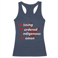 MMIW Racerback Tank Top Missing Murdered Indigenous Women Red Hand - Wonder Print Shop