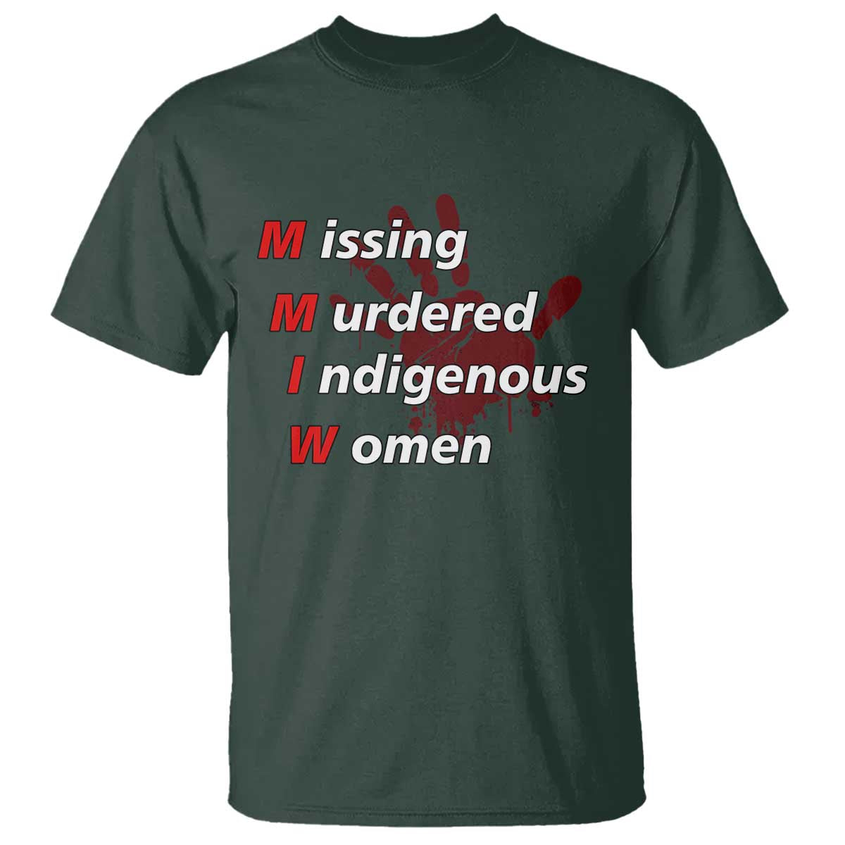 MMIW T Shirt Missing Murdered Indigenous Women Red Hand - Wonder Print Shop