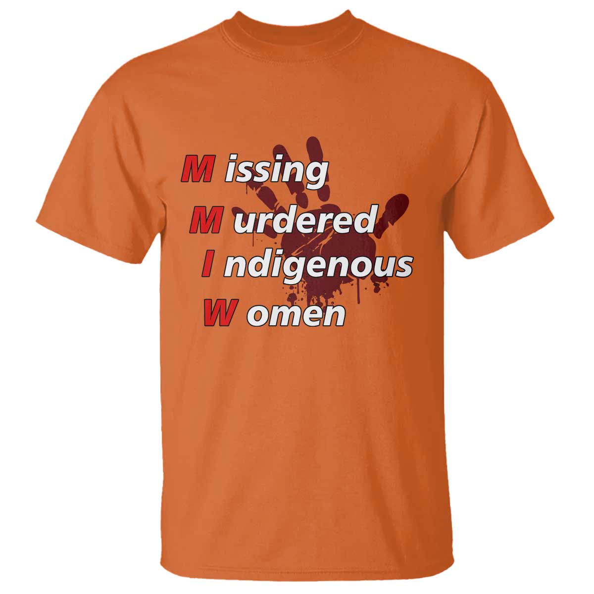 MMIW T Shirt Missing Murdered Indigenous Women Red Hand - Wonder Print Shop