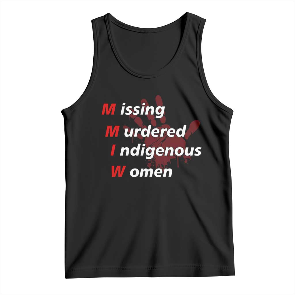 MMIW Tank Top Missing Murdered Indigenous Women Red Hand - Wonder Print Shop
