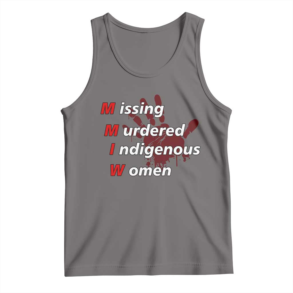 MMIW Tank Top Missing Murdered Indigenous Women Red Hand - Wonder Print Shop