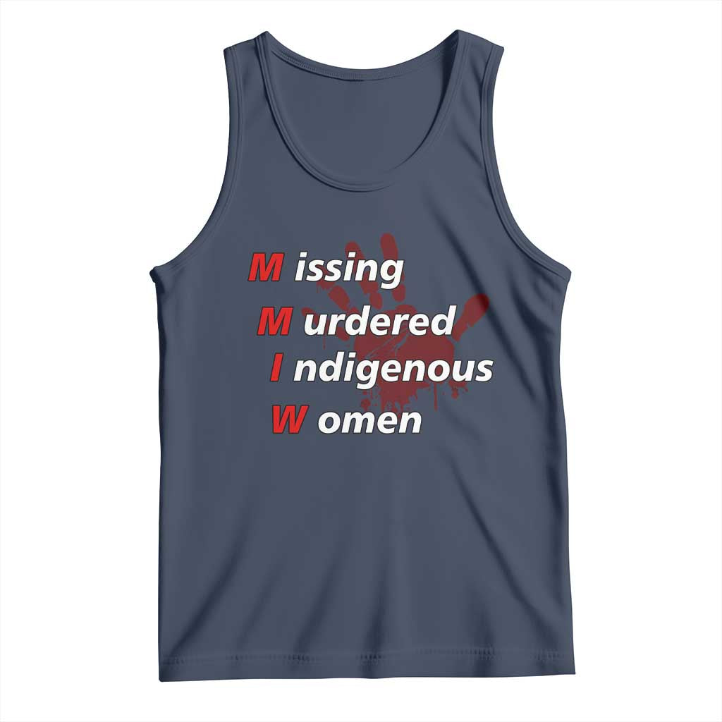 MMIW Tank Top Missing Murdered Indigenous Women Red Hand - Wonder Print Shop