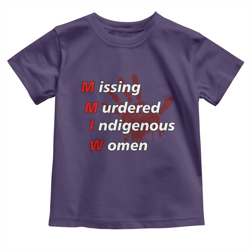 MMIW Toddler T Shirt Missing Murdered Indigenous Women Red Hand - Wonder Print Shop