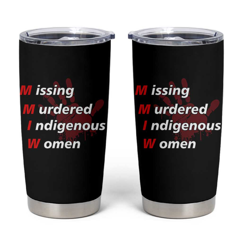 MMIW Tumbler Cup Missing Murdered Indigenous Women Red Hand - Wonder Print Shop