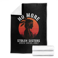 MMIW No More Stolen Sisters Throw Blanket American Native Indigenous Woman - Wonder Print Shop