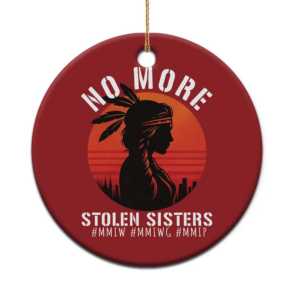 MMIW No More Stolen Sisters Christmas Ornament American Native Indigenous Woman - Wonder Print Shop