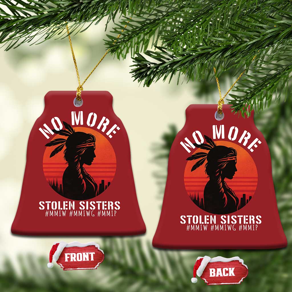 MMIW No More Stolen Sisters Christmas Ornament American Native Indigenous Woman - Wonder Print Shop