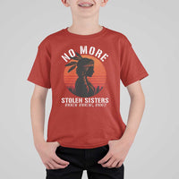 MMIW No More Stolen Sisters T Shirt For Kid American Native Indigenous Woman - Wonder Print Shop