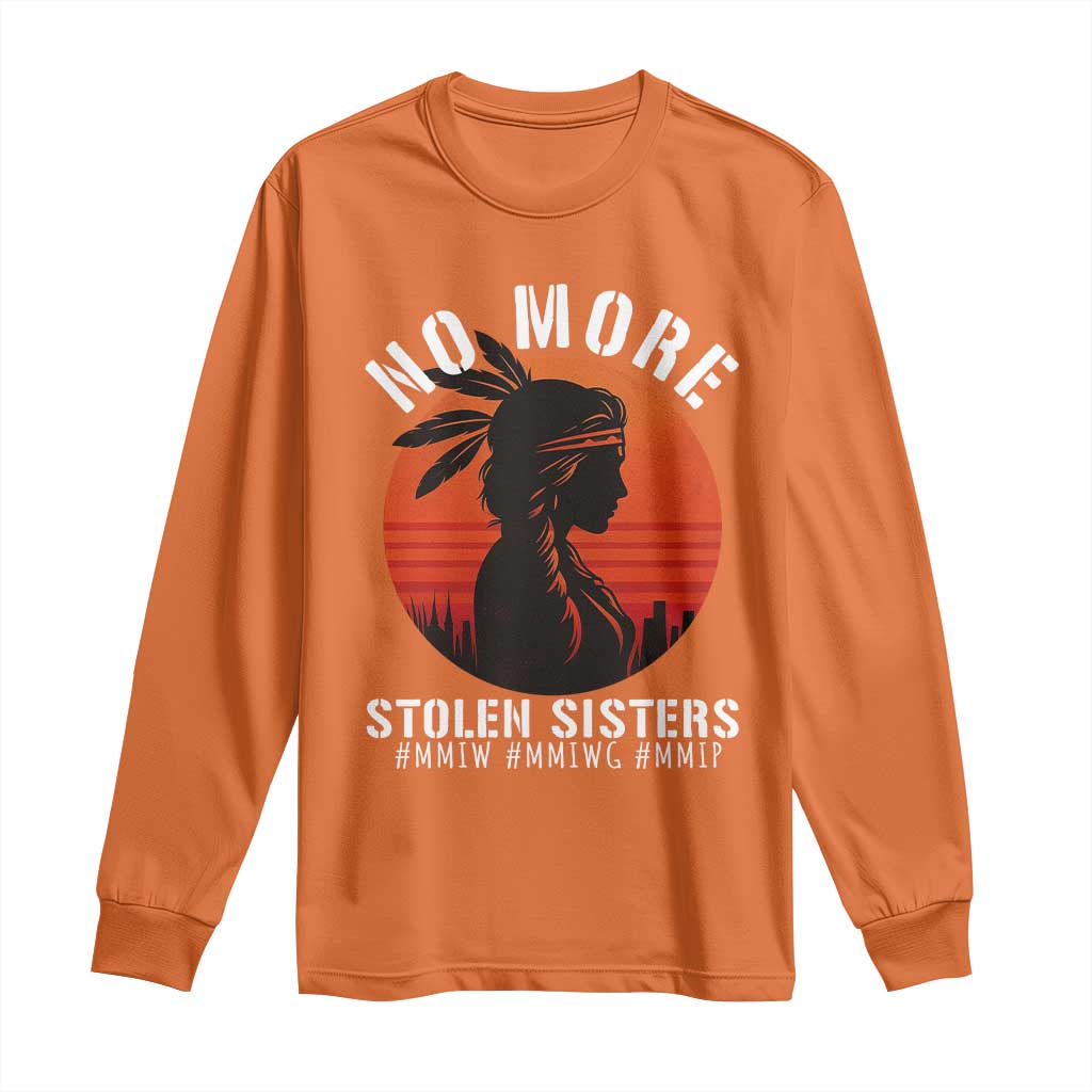MMIW No More Stolen Sisters Long Sleeve Shirt American Native Indigenous Woman - Wonder Print Shop